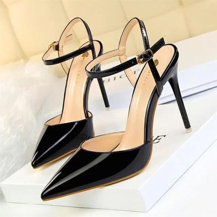 Pointed Toe Thin Heel Dress Shoes - Viva Vista Store