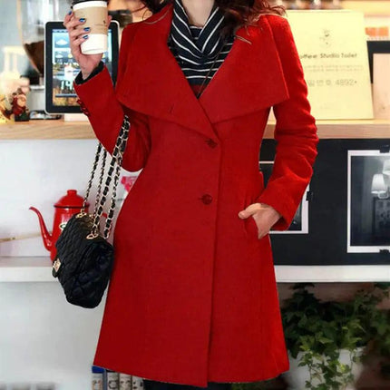 Winter Cashmere Long Women's Coat - Viva Vista Store