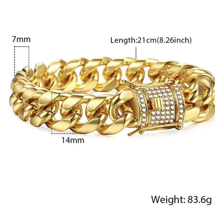 Miami Curb Cuban Chain Bracelet - Viva Vista Store