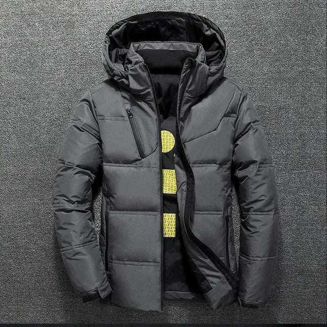Men's White Duck Down Jacket - Viva Vista Store