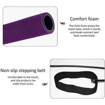 Portable Fitness Yoga Pilates Resistance Bar Upishoppy