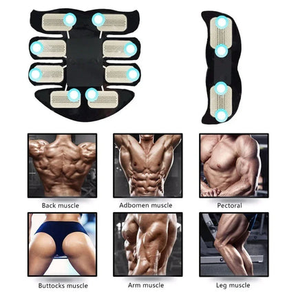 EMS Abdominal Muscle Toning Trainer ABS Stimulator Toner Fitness Binder Gym Belt Upishoppy