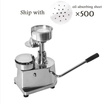 Manual Stainless Steel Hamburger Press - 100mm to 150mm Round Burger Patty Maker Upishoppy