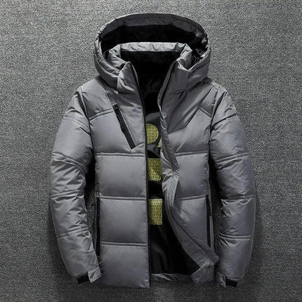 Men's White Duck Down Jacket - Viva Vista Store