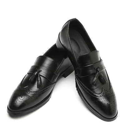 Classic Leather Tassel Loafers - Viva Vista Store