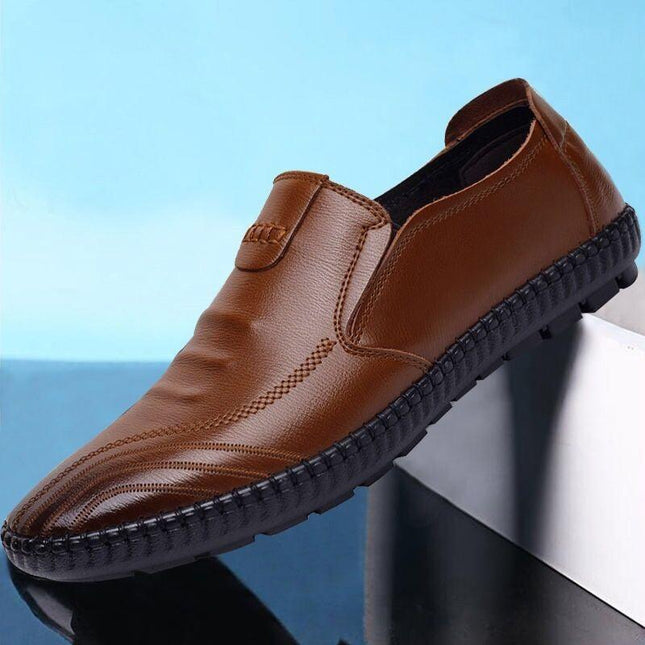 Leather shoes men's casual shoes cross-border Wholesale shoes Male Shoes Men One foot summer peas shoes - Viva Vista Store