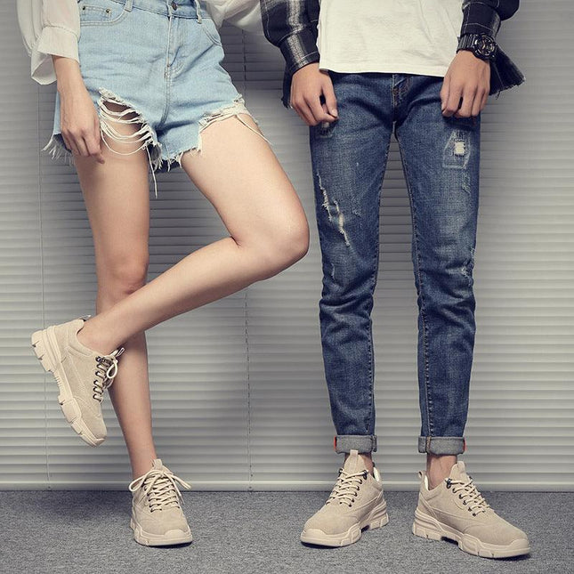 Spring new retro casual shoes men's trend fashion wild work shoes couple model large size low shoes - Viva Vista Store