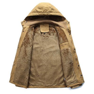Amazon eBay AliExpress autumn and winter new cotton water washing jacket plus velvet thick detachable cotton clothing coat - Viva Vista Store