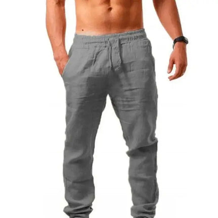 Breathable Cotton And Linen Loose Casual Sports Trousers - Viva Vista Store