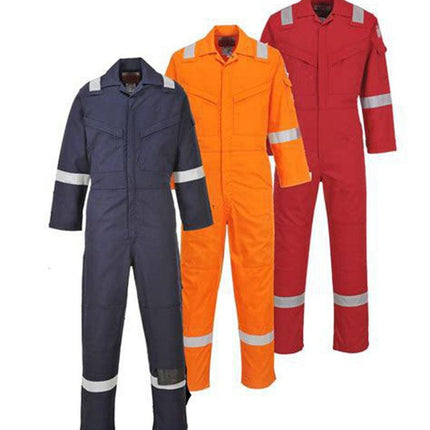 Anti-static and flame retardant one-piece work clothes pure cotton acid and alkali-resistant one-piece work clothes winter long-sleeved labor protection clothing - Viva Vista Store
