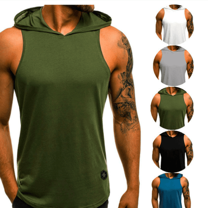 Solid color hooded vest - Viva Vista Store