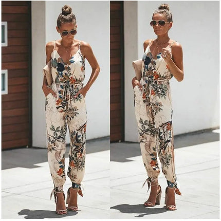 Patterned Everyday Jumpsuit - Viva Vista Store