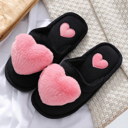 Cute Love Fluffy Slipper Home Slippers - Viva Vista Store