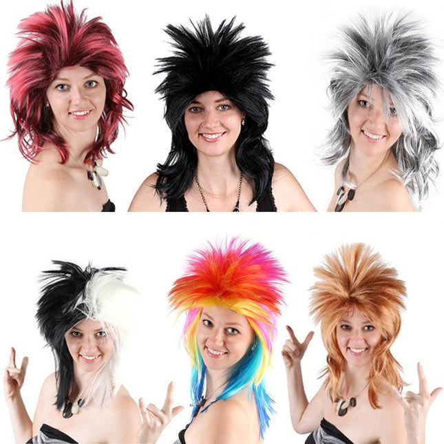 Factory direct killing Matt wig men and women general holiday wig multi-color gravity varicker head set wholesale - Viva Vista Store
