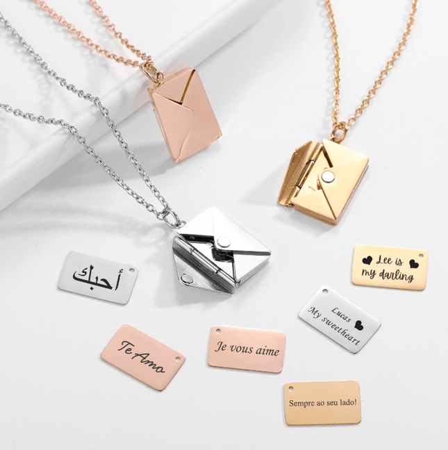 Envelope Necklace - Viva Vista Store
