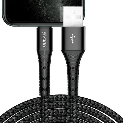 Nylon Braided 6.5ft Long 2.4A USB Phone Charging Cable - Viva Vista Store