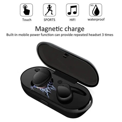 Y30 TWS Wireless headphones 5.0 Earphone Noise Cancelling Headset Stereo Sound Music In-ear Earbuds For Android IOS smart phone - Viva Vista Store