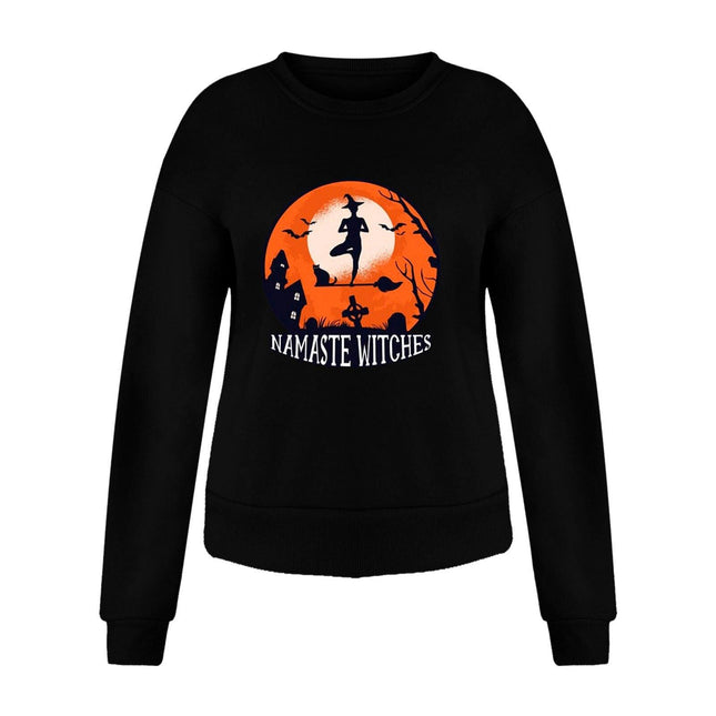 Solid Color Women Halloween Pullover - Viva Vista Store