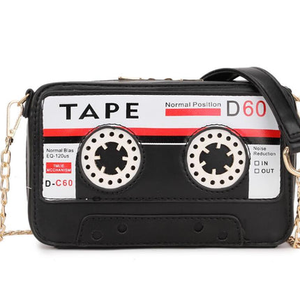 Cartoon Tape Shape Small Crossbody Bag Women Purses and Handbags Fashion Shoulder Chain Bag 2021 Girls Clutch Bag Pu Leather - Viva Vista Store