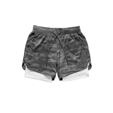 Camo Running Shorts Men 2 In 1 Double-deck Quick Dry GYM Sport Shorts Fitness Jogging Workout Shorts Men Sports Short Pants - Viva Vista Store