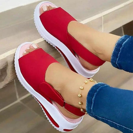 Women Sandals 2022 Heels Sandals Peep Top Summer Shoes Women Platform Sandals Soft Wedges Shoes Sandalias Mujer Casual Footwear - Viva Vista Store