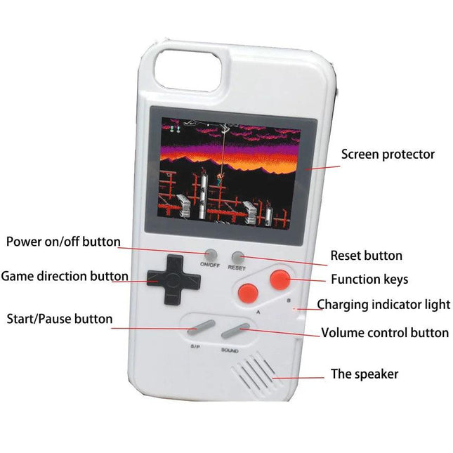 Playable Gameboy Case For iPhone 12 Mini 11 Pro Max XR X XS Max SE 2020 6 S 7 8 Plus Cases Retro Game Console Cover - Viva Vista Store