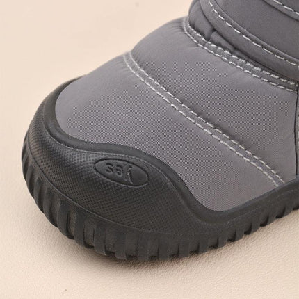 Winter new velcro velvet children's snow boots Korean version of casual cotton shoes soft sole warm cotton boots for boys and women - Viva Vista Store