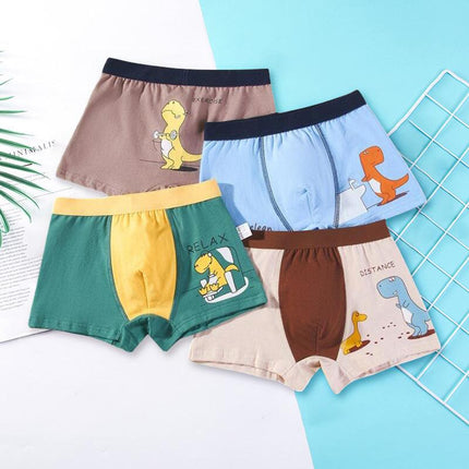 Boys underwear flat-angle cotton children's underwear small Chinese big boy four-pool baby shorts factory direct sales - Viva Vista Store