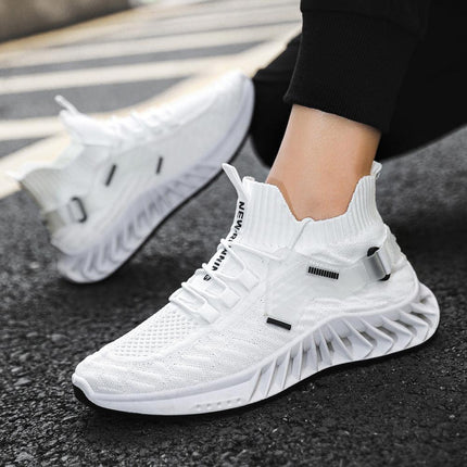 Men's Shoes Cross-border 2023 Summer New Fashion Trend, Breathable Men's Shoes, Flying Woven Korean Version Student Shoes, Sports Casual Shoes - Viva Vista Store