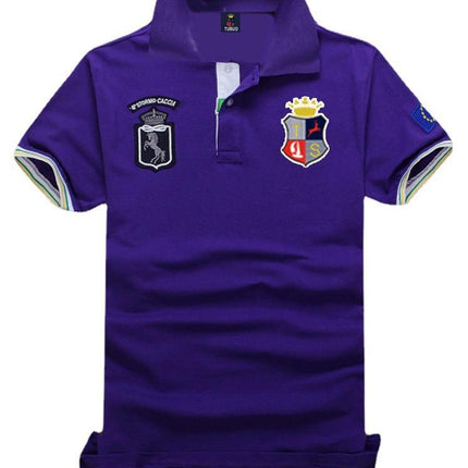 Factory direct 2021 summer large size cross-border cotton sports casual polo shirt men's short-sleeved hot new - Viva Vista Store