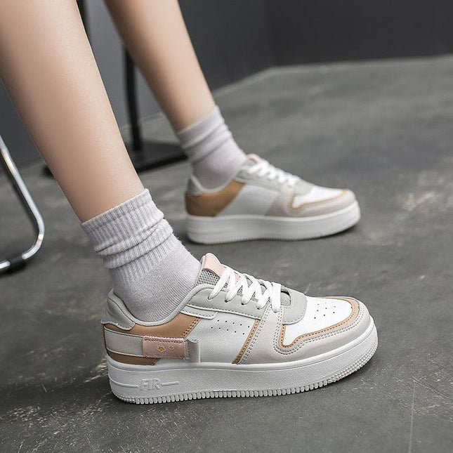 Little white shoes children INS tide 2021 spring new net red Korean version breathable casual sportsboard shoes tide F005 - Viva Vista Store