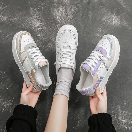 Little white shoes children INS tide 2021 spring new net red Korean version breathable casual sportsboard shoes tide F005 - Viva Vista Store