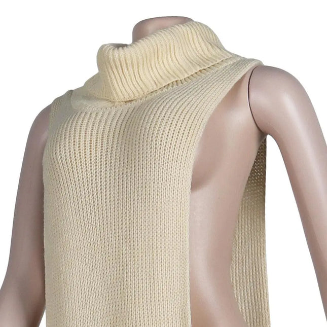 Turn-down Collar Sweater Pullovers Women Sexy Long Tops One Size Club Party Wear Winter Autumn Fashion Clothes Solid Streetwear - Viva Vista Store