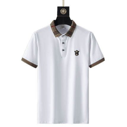 Men's Khaki Polo Shirt | Summer European Embroidered Design - Viva Vista Store