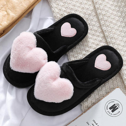 Cute Love Fluffy Slipper Home Slippers - Viva Vista Store