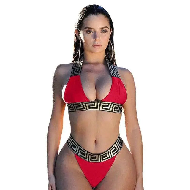 Bandage Swimsuit Sexy Bikini Set Women Crop Top Bikinis Mujer 2021 Swimwear Female Separate Fused Women's Swimming Suit Biquini - Viva Vista Store