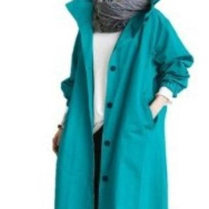 Fashion Womens Trench Coats Hooded Long 2021 Spring Autumn Windproof Lady Female Casual Clothes 8 Color Windbreaker Korean Style - Viva Vista Store